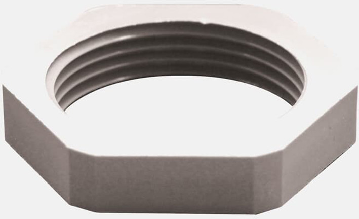 ABB Draad- en kabelmanagement SIB Locknut Polyamide 6 met 25 procent glasvezel M12 grijs ral 7001