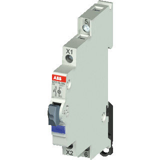 Abb Drukknop led kleur blauw 16a 1M 115-250vac