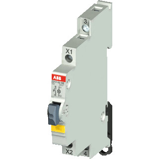 Abb Drukknop led kleur geel 16a 1M 115-250vac