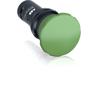 Abb Drukknop met 1no 1NC terugverend groen