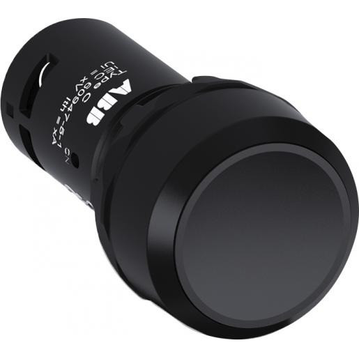 Abb Drukknop zwart met 2no niet terugverend