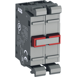 Abb Dubbel kontaktblok voor frontmontage 2 NC