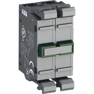 Abb Dubbel kontaktblok voor frontmontage 2 no