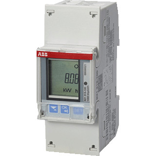 Abb Energiemeter 1 fase direct 65a 230V ac klasse B puls uitgang mid M-