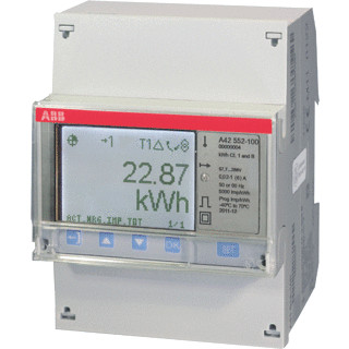 Abb Energiemeter 1 fase indirect 6a 57-288V ac klasse C 4 I/O mid impor
