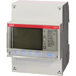 Abb Energiemeter 1 fase indirect 6a klasse B puls uitgang mid