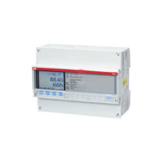 Abb Energiemeter 3 fase direct 80a klasse B 2 ingang / 2 uitgang mid mod