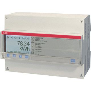 Abb Energiemeter 3 fase indirect 6a 3x57/100 ...288/500V ac klasse B pu