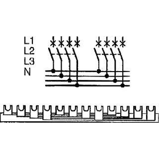 Abb Fasen verbindingsrail 4P