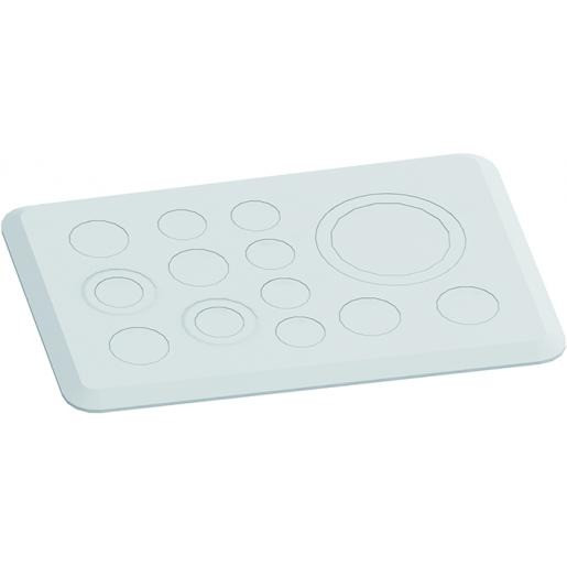 Abb Flensplaat 1M63/M50 2XM32/M20 set Á 10ST.