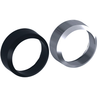 Abb Frontring keuzeschakelaar metaal