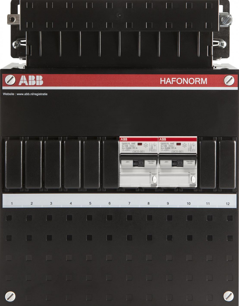 ABB HAF Abb 2X 16a/30ma, 1-F installatiekast