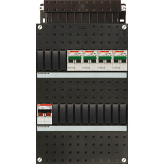 Abb 4X 16a/30ma+hs 1-F installatiekast