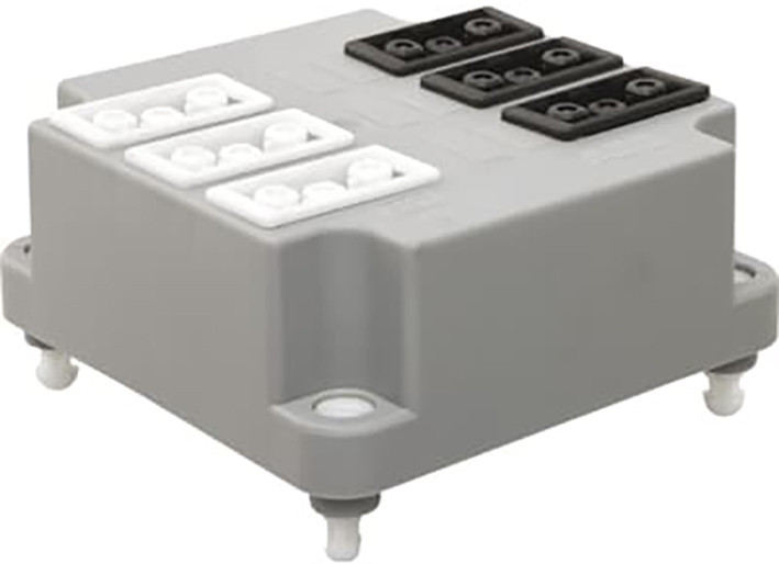 ABB HAF Hafobox Connectordeksel, 3 X 3P zwart + 3 X 3P wit