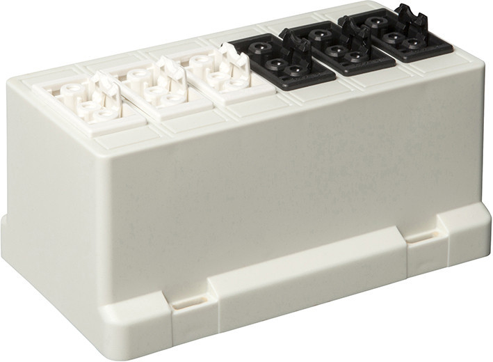 ABB HAF Hafobox Deksel 3611 met GST18 connector 3x3-P ZW. en 3x3-P wit gerecycled kuns