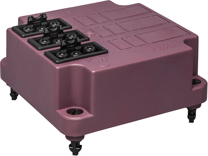 ABB HAF Hafobox Deksel 3640 rood met GST18 connector 3x3-P gerecycled kunststof