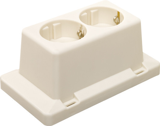 ABB HAF Hafobox Deksel T.B.V. 3611 met 2-voudige WCD, creme