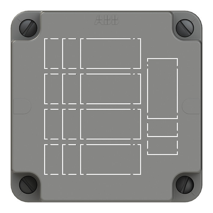 ABB HAF Hafobox Deksel 3640 TBV GST/midi 5 X 3-/4-/5-polig gerecycled kunststof