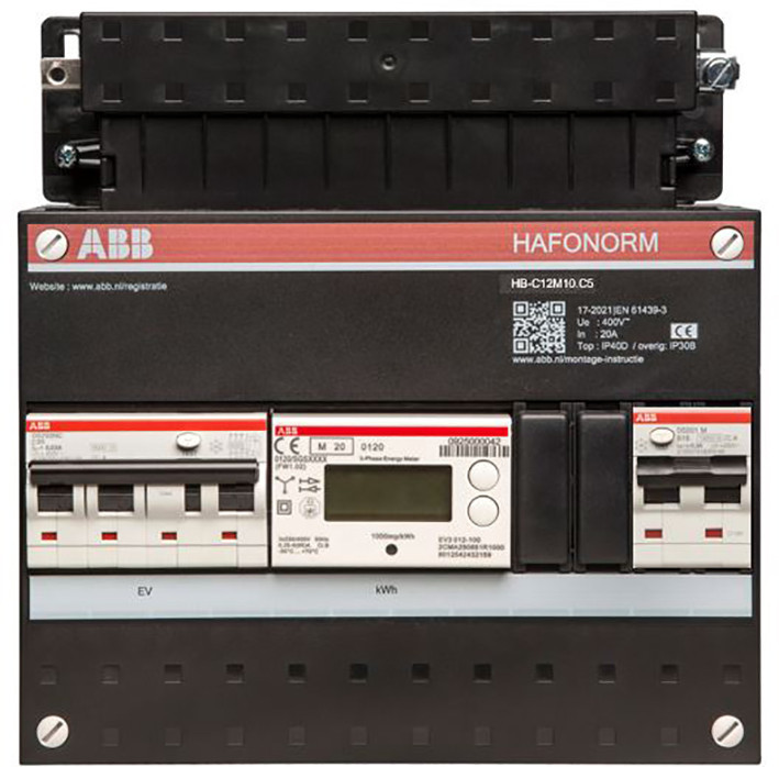 ABB HAF Hafonorm Ev And PV aansluitkast ev 3-fasen 20a PV 1-fase 16a