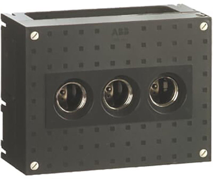 ABB HAF Hafonorm Schroefpatroonhouders 1 X (3 X 63) veilighedenkast