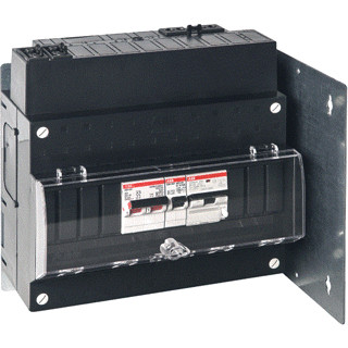 Abb Keukenverdeler hoofdschakelaar 1-fase 1X MVB 16a 1X rcbo 16a/0,03