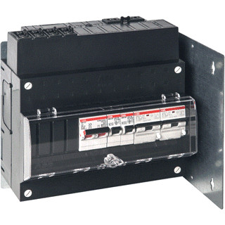 Abb Keukenverdeler hoofdschakelaar 1-fase 2X flexomaat b16a 2X comfomaat B