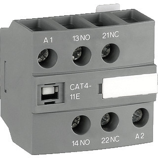 Abb Hulpcontact frontmontage 1no+1nc en a1/a2 spoelspanning aansluit B