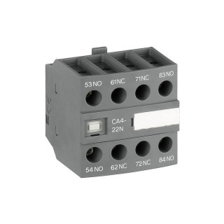 Abb Hulpcontact frontmontage 4blok 2no+2nc TBV magneetschakelaar NF22 NF40..