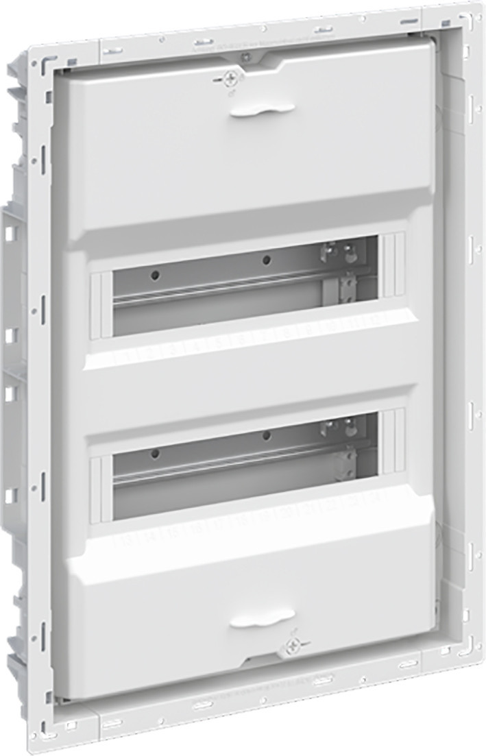 Abb Inbouwverdeler zonder sierlijst en deur "basic" 24M 2-rijen N/pe