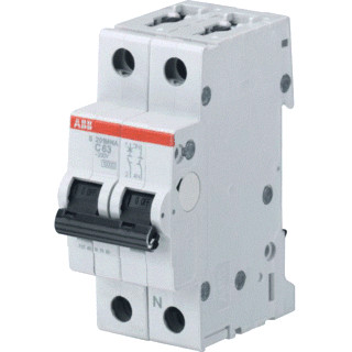 Abb System pro M compact installatieautomaat K karakteristiek 16a 2P 1 beveiligd incl nul 2te