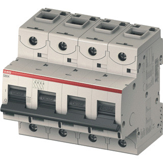 Abb System pro M compact installatieautomaat B karakteristiek 50a 4P 4 beveiligd 6te