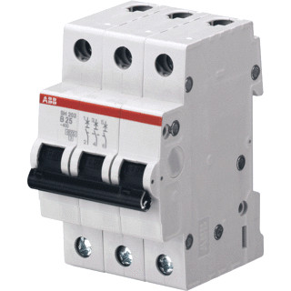Abb System pro M compact installatieautomaat B karakteristiek 20a 3P 3 beveiligd 3te