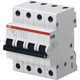 Abb System pro M compact installatieautomaat C karakteristiek 25a 4P 3 beveiligd incl nul 4te