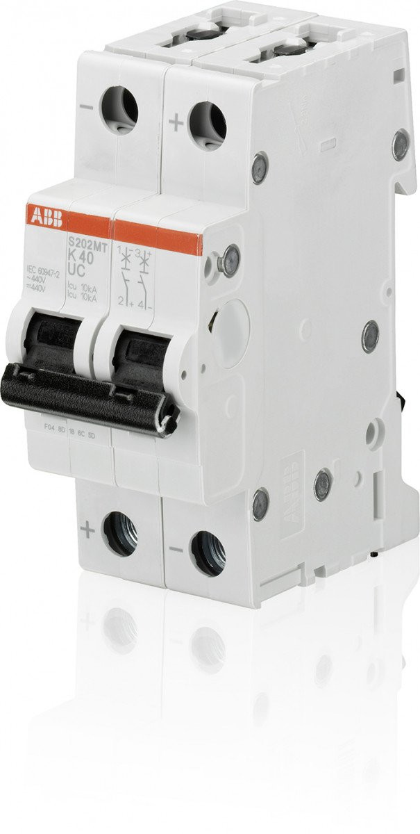 Abb S200MT uc installatieautomaat Z karakteristiek 0,5a 2P 2 beveiligd 17,5te