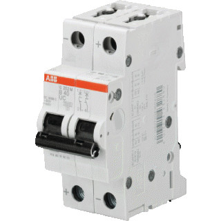 Abb System pro M compact installatieautomaat C karakteristiek 10a 2P 2 beveiligd 2te