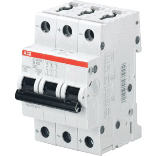 Abb System pro M compact installatieautomaat C karakteristiek 50a 3P 3 beveiligd 3te