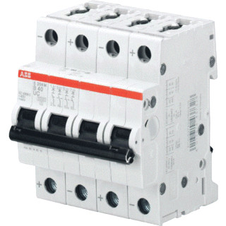 Abb System pro M compact installatieautomaat C karakteristiek 0,5a 4P 4 beveiligd 4te