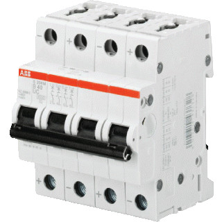 Abb System pro M compact installatieautomaat B karakteristiek 10a 4P 4 beveiligd 4te