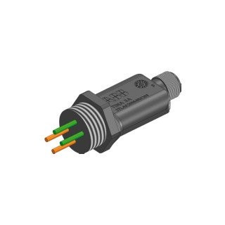 Abb Connector met M12 connector en M20 wartel voor noodstop en andere veil