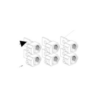 Abb Slimline XR aansluitklem voor hoofdkabel 4P schroef 2-aansluitingen