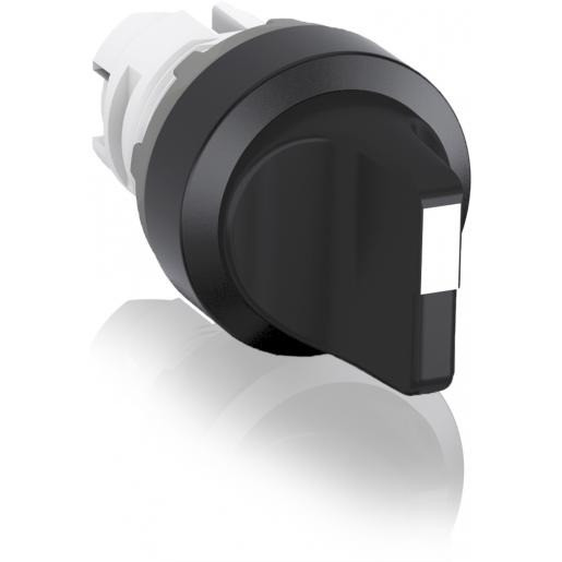 Abb Keuzeschakelaar niet terugverend korte hendel 3 standen zwart