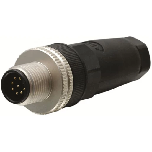 Abb m12x8 connector met schroefklem male