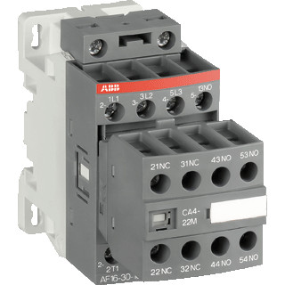 Abb A serie magneetschakelaar ac/DC 7,5KW 18a ac3 schroefaansluiting 2cont