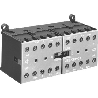 Abb Mini omkeermagneetsch. 4KW 400vac 3polig spoelcode (0..1) hulpcontact