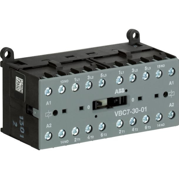 Abb Mini omkeermagneetsch. 5,5KW 400vac 3P spoelcode (0..1) hulpcontact 1N