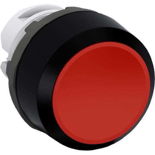 Abb Niet terugverende drukknop rood