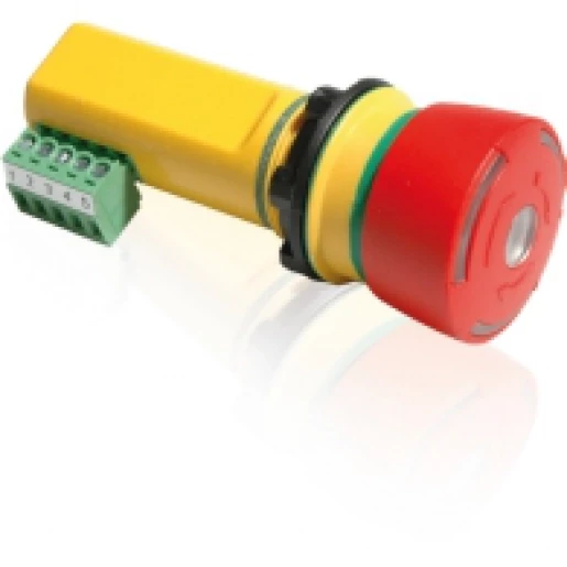 Abb Noodstop 22,5 MM met contacten voor veiligheidsrelais