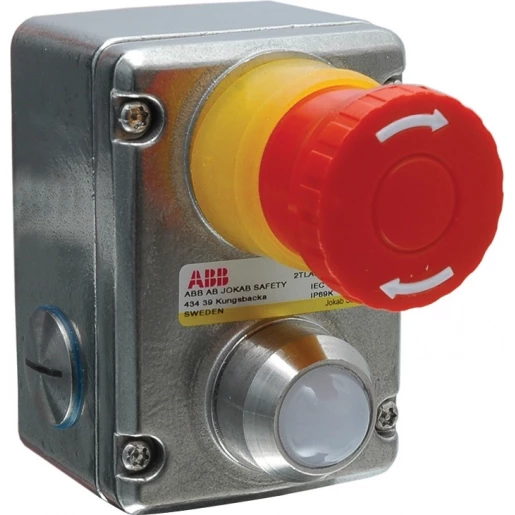 Abb Noodstop estrongz 2NC/2no M20 RVS led