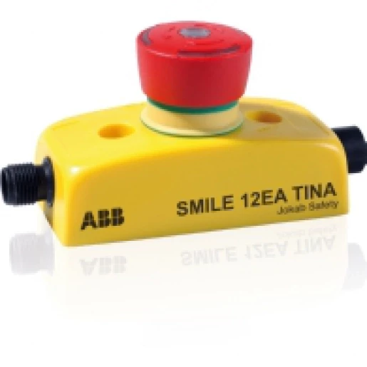 Abb Noodstop met 2X 5-polige M12 connector cat.4