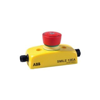 Abb Noodstop met 2X 5-polige M12 connector cat.4